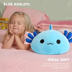 Original Axolotl Plush Cute 13 inch Stuffed Animal Soft Blue Pillow Kawaii Pl…