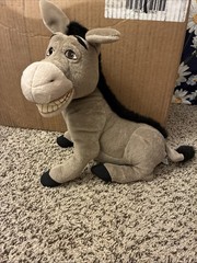 Wise Crackin’ TALKING Hasbro DreamWorks Shrek 2 Donkey Plush Works Vintage 2003