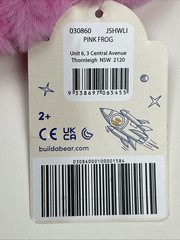 Build A Bear Pink Frog 16″ Plush – Tag Tear – Rare Unstuffed NWT #3