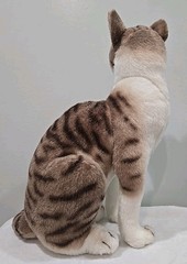 Realistic Amy The American Shorthair Cat 14 Inch Stuffed Animal Plush EUC (Y)