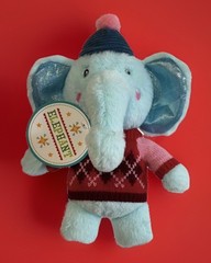 Make Believe Ideas Ltd. Plush Elephant 10″ In Cute Sweater & Hat Christmas Gift