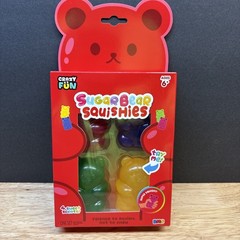 Crazy Fun Sugar Bear Squishies Set Of 4 New Super Squishy 4 Scents Gummy