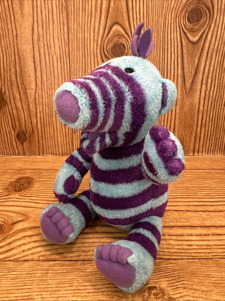2002 Fimbles Blue Purple Florrie Plush Soft Toy Fisher Price Mattel Figure Doll
