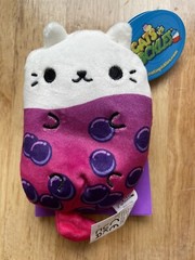 NWT Cats Vs Pickles 4” Bean Boba Bubble Tea Kitty Cat Cepia Rare Hard To Find