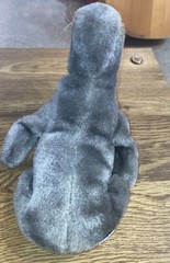 R.Dakin Plush Gray Arctic Harp Seal 9″, 1976 Made in Korea