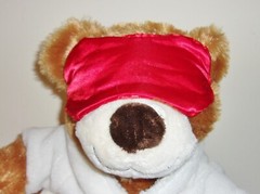 Dan Dee Collectors Choice Golden Brown Plush/Stuffed Bear -Bathrobe & Eye Mask
