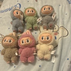 POP MART THE MONSTERS Bunny/Rabbit Plush Dolls Collectible Mini Lot of 6