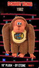 Vintage 1982 Donkey Kong Gorilla 19″ Plush By Etone – Mint !