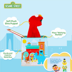 Sesame Street Jack in the Box – Elmo Plush Toy for Toddlers 1-3, Developmental T