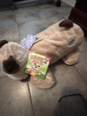 Stuffies Digger Spotted Dog Plush Stuffed Animal, Large, Beige/Brown, Washable