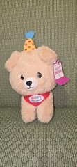 American Greetings Plush Happy Birthday Puppy Dog Bandana Hat 12″ Stuffed Animal