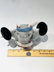 Jim Rat Douglas Gray Plush Stuffed Animal Gym Addict Junkie Rodent Exercise 7”