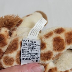 Ganz Webkinz Giraffe Plush Retired Stuffed Beanbag Animal HM403 No Code