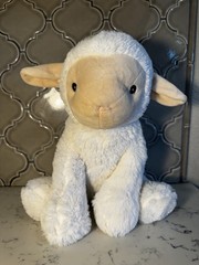 Silver One Plush Lamb Sheep 14 Inch Excellent Used Condition Free Shipping