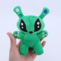 IKEA AFTONSPARV Alien Plush Toy 15cm Green Soft Stuffed Kids Teddy Gift New