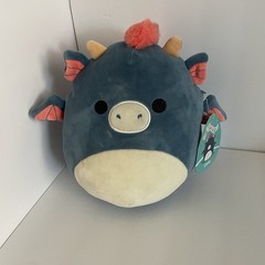 Squishmallows Fantasy Squad Carin the Blue and Orange Dragon 8″ NWT