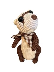 Handmade Crochet Mini Ferret Stuffed Animal