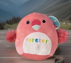 Squishmallows Cookie the Pink Flamingo 8″ Retired Hard To Find KellyToy Plush
