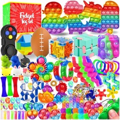 Fidget Toys, 160 Pack Party Favors for Kids 8-12 4-8, Sensory Toys Multicolor