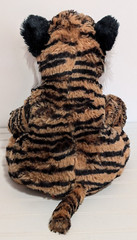 Plush Adventure Planet Bengal Tiger Beaded Brown Eyes 12″ tall sitting
