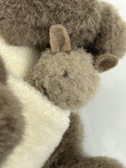 Vintage Sekiguchi Kangaroo Plush w/Joey Made in Japan Stuffed Animal 50s 60s -B5