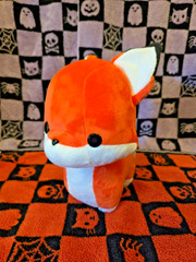 Bellzi Foxxi Orange White Black Fox Plush 12″ Stuffed Animal Embroidered Logo