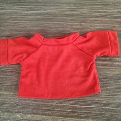Red Great Wolf Lodge Tiny Red T-shirt For Stuffed Animal, Fits 17″ Plush