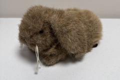 The Bearington Collection Brown Plush Bunny Rabbit Laying