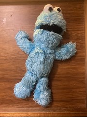 Cookie Monster Chatters 10″ Talking Plush 2007 Mattel Fisher Price Works! Rare