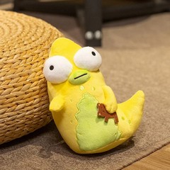 Yellow Alien The Pupa Plushie Big Eyed Monster Doll 19cm Cartoon Style Replica