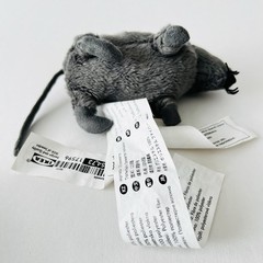 Ikea Gosig Mus Gray Mouse Rat Tiny Miniature Stuffed Animal Plush Toy 5”