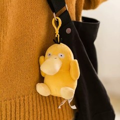 Psyduck Plush Clip Keychain Pokémon Yellow Stuffed Toy Bag Charm Backpack Clip C