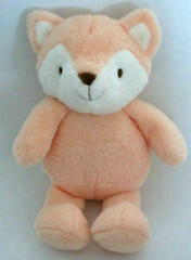 Kellytoy Plush Fox Orange White Rattle Baby Toy Peach Stuffed Animal 2018 13″