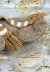 Brown Bear Stuffed Animal Plush Commonwealth Knitted Hat McCrory Corp Vintage