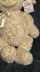 Baby Gund Fluffles Lamb Sheep Plush 5844 Cream Stuffed Animal Shaggy 13” w/tags