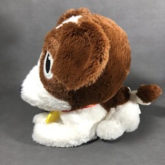 Cute 10″ Plush Dog White Brown with Yellow Tag Stuffed Animal Toy Smilemakers