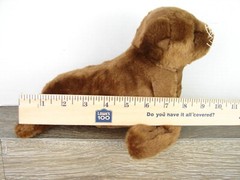 Aurora DESTINATION NATION BROWN SEAL SEA LION Stuffed Animal PLUSH SOFT TOY