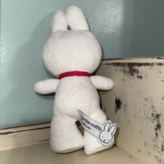 Bon Ton Toys Nijntje Miffy Bunny Rabbit Plush 9 Inches Tall Dutch Pink Neckbow