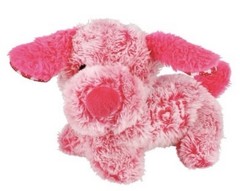 I Heart U – Valentine’s Day Small Pink Dog Plush Embroidered Face I Love You New