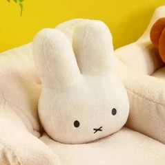16″ Rabbit Pillow Plush Toy, Miffy Sweet Doll Cushion, Cute Gift for Kids & Fans