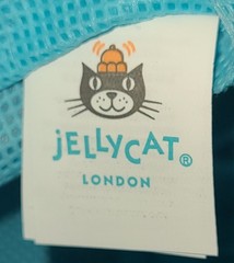 lot of 5 Jellycat London blue drawstring pouch DUST BAGS, 4 medium, 1 large