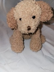 Cuddle Zone Target Russ Plush Brown Puppy Mini Small Sitting beanbag 5″