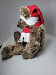 Vintage Douglas Snap-On Tools 25” Christmas Bear Plush Stuffed Animal Toy