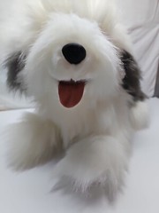 Vtg Yangjee Korea Realistic Old English Sheepdog Plush Stuffed Dog