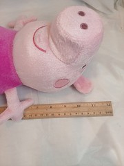 3pc Plush Pigs, Ganz Heart Tugger Pig, ABD Peppa Pig, Plastic Peppa Pig Hasbro