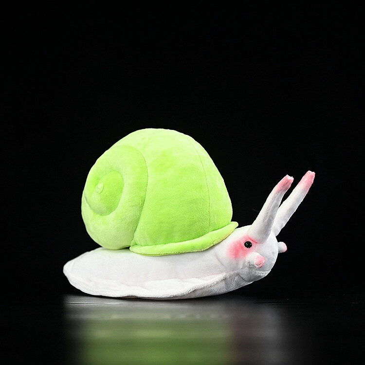 25cm/9.8″ Simulation Green Snail Plush Toy Stuffed Animal Soft Doll Kids Gifts