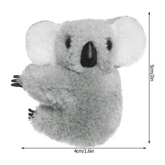Haakong 4pcs Koala Clip Pencil 1 Count (Pack of 4), Grey and Khaki
