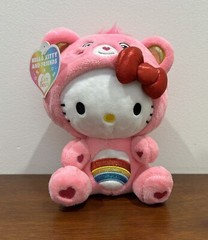 Hello Kitty Cheer Bear 2023 9″ Care Bears Sanrio Plush New IN HAND FAST SHIP