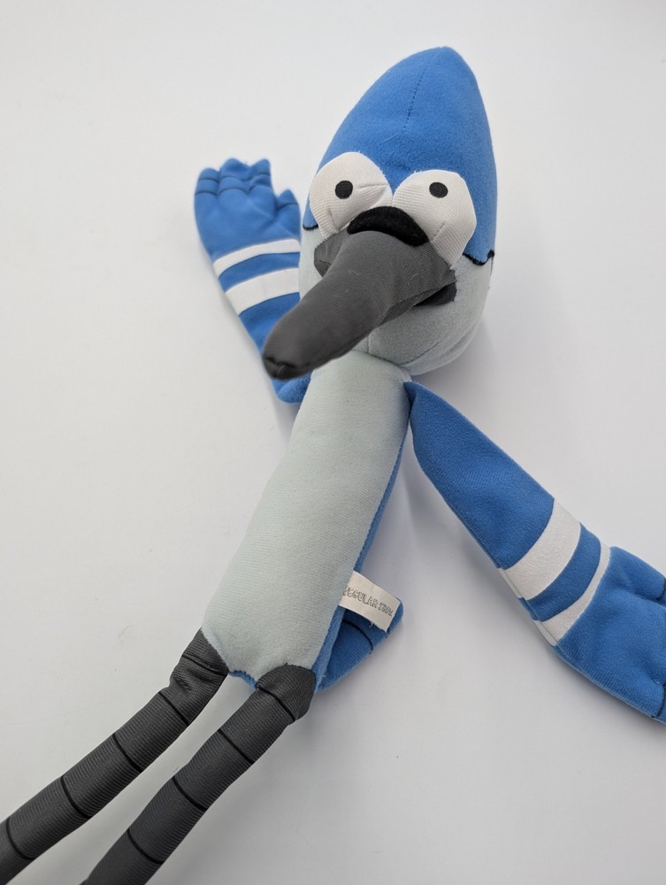 Mordecai Regular Show 2014 RARE 28″ Plush Toy Factory Cartoon Network Yeah-Yuh!