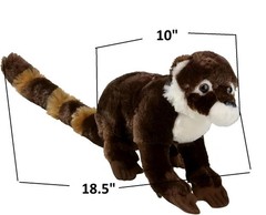 Adventure Planet Plush Animal Den – COATI MUNDI Raccoon (10 inch)